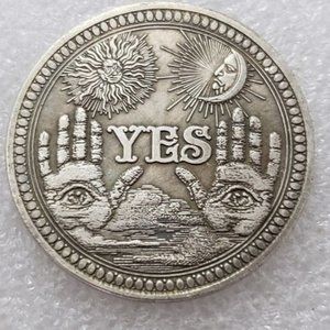 Prediction Decision Coin Yes No Wiccan Oracle Magic Divination Occult